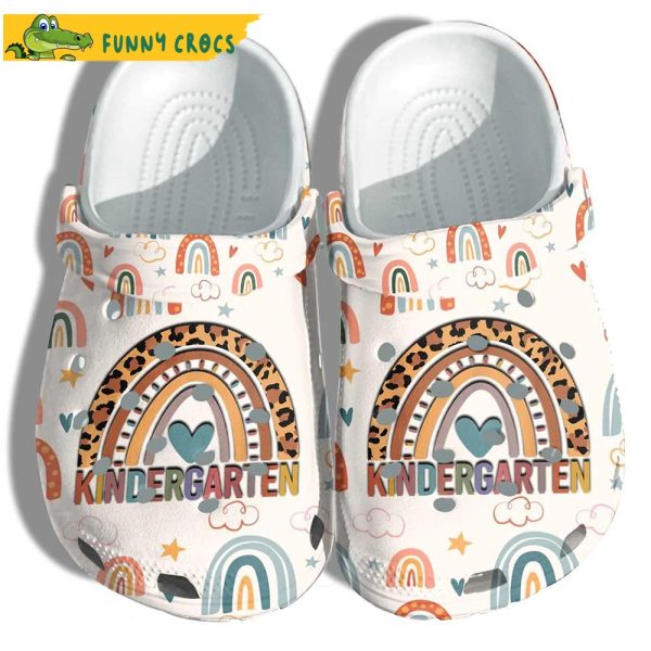 Funny Rainbow Back To School Crocs Clog Shoes
