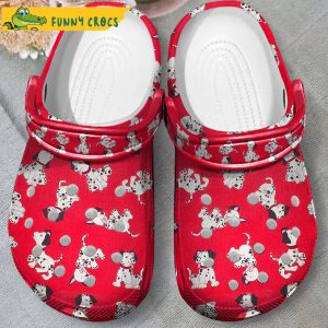 Funny Red Dalmatian Dog Crocs 2