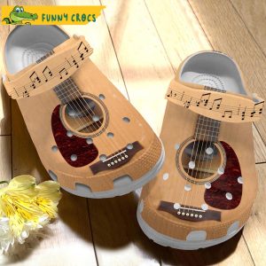 Guitar Wood Crocs Clog Shoes 2