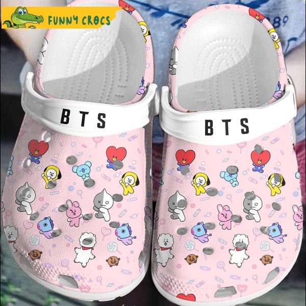 Icoins Pattern Bts Gifts Crocs Clog Shoes