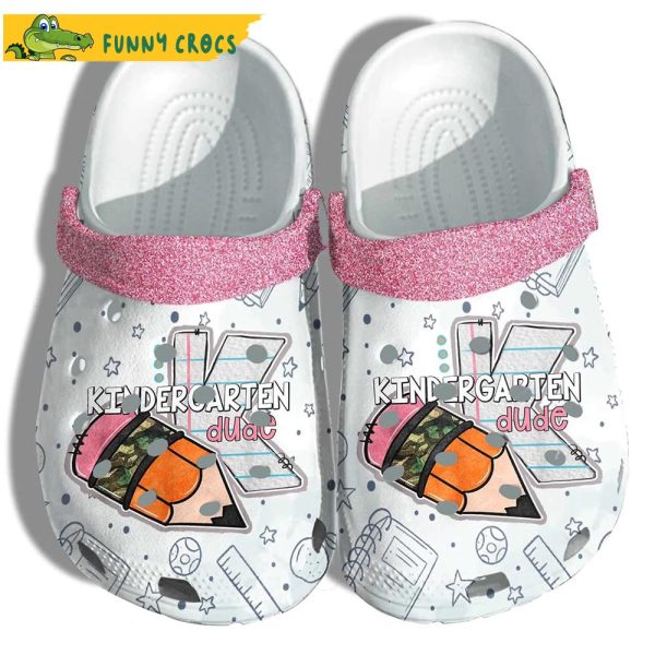 Kinder Garten Dude Back To School Crocs Clog Shoes