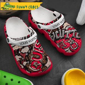 Louis Vuitton Funny Graffiti Style Lv Crocs