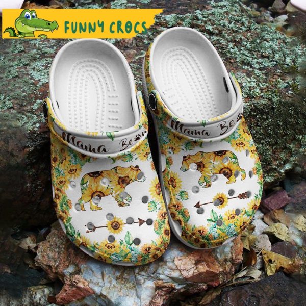 Mama Bear Sunflower Gifts Crocs