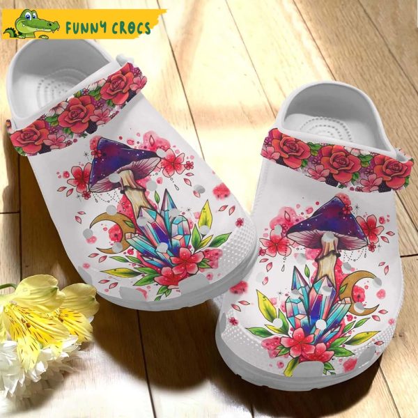 Mushroom Crystal Garden Crocs