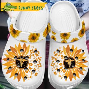 Nurse Sunflower Gifts Crocs Slippers