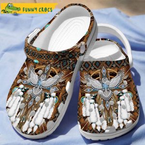 Owl Native American Gifts Crocs Clog Shoes 1