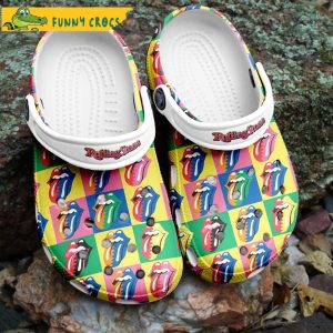 Pattern Rolling Stone Crocs