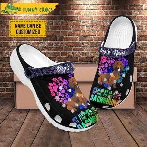 Personalized Beautiful Dachshund Crocs Slippers 2