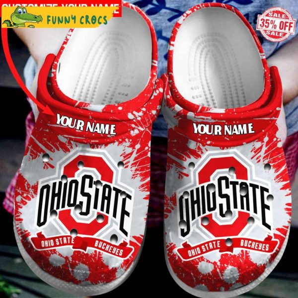 Personalized Ohio State Buckeyes Football Ncaa Crocs