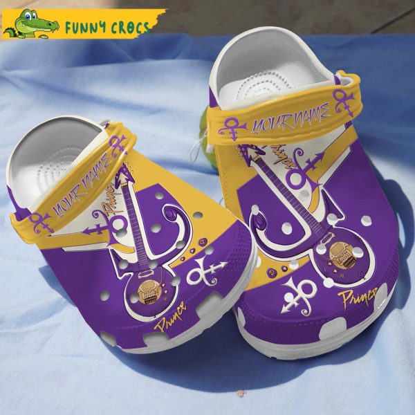 Personalized Prince’s Guitar Music Crocs Slippers