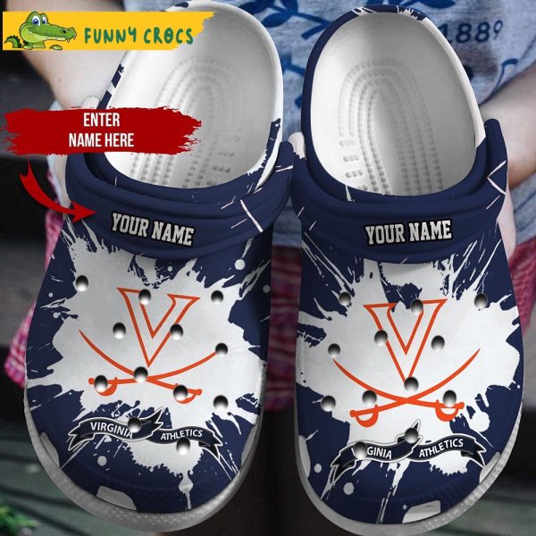 Personalized Virginia Athletics Ncaa Football Crocs