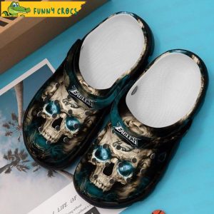 Philadelphia Eagles Skull Gifts Crocs Slippers