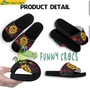 Red Roses Clan Wu Tang Crocs Classic Slides 4