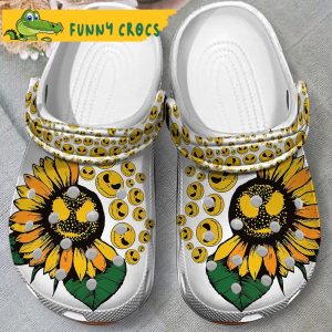 Skeleton Sunflower Gifts Crocs Slippers 2