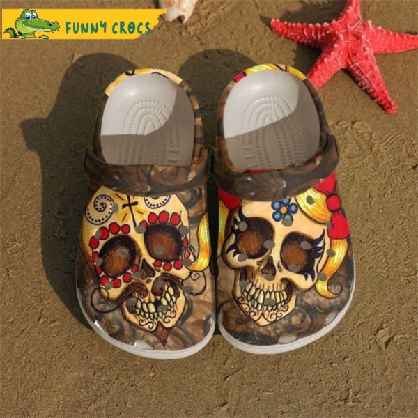 Skull Couple Happy Valentine’s Bone Crocs