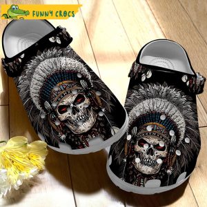 Skull Native American Crocs 2