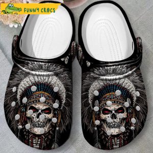 Skull Native American Crocs 3