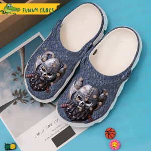 Viking Skull Crocs Clog Shoes