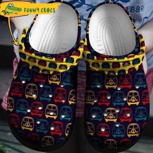 Vintage Mini Van Hippie Crocs Slippers