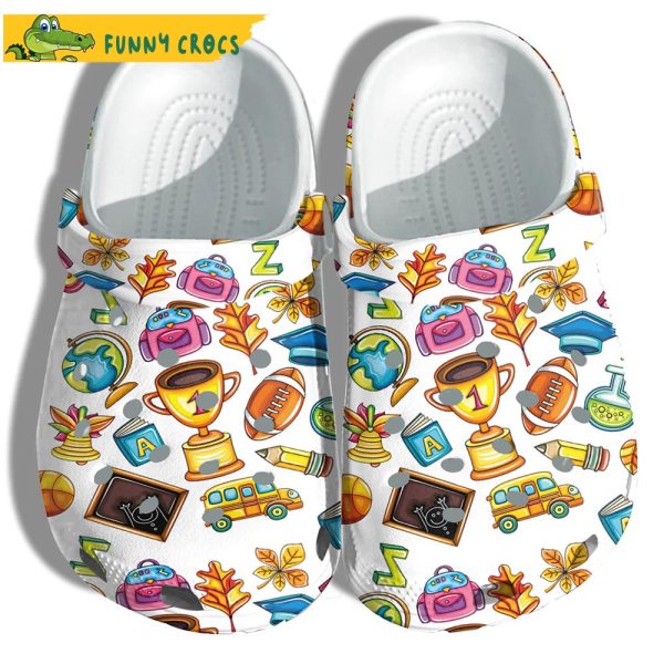 WelCome Back To School Crocs Clog Shoes