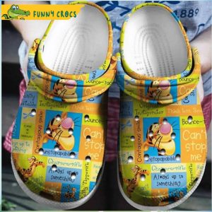 Winnie The Pooh Tigger Pattern Crocs