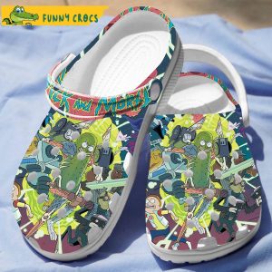 Alien Rick And Morty Crocs Clog Shoes 1