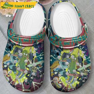 Alien Rick And Morty Crocs Clog Shoes