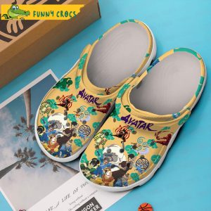 Avatar Airbender Movie Yellow Crocs Clog Shoes