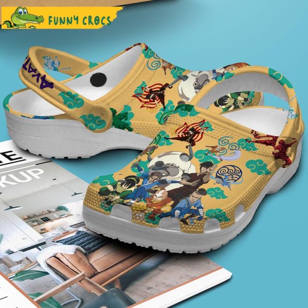 Avatar Airbender Movie Yellow Crocs Clog Shoes