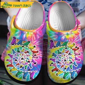 Boxer Tie Dye Crocs Clog Shoes