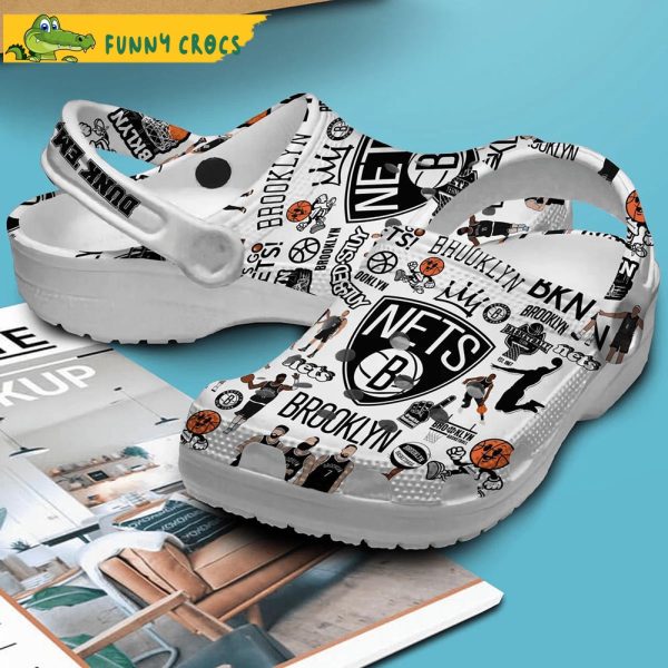 Brooklyn Nets NBA Crocs Clog Shoes