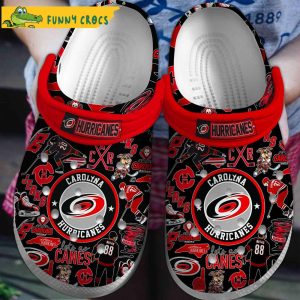 Carolina Hurricanes NHL Black Crocs Clog Shoes