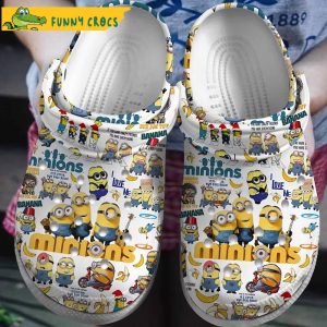 Cartoon Minion Pattern Crocs Crocband