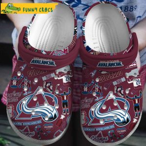 Colorado Avalanche NHL Crocs Slippers