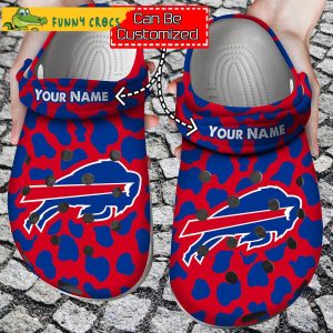 Custom Buffalo Bills Animal Print Crocs