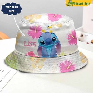 Custom Flower Stitch Bucket Hat