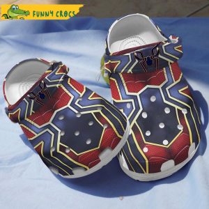 Custom Red Blue Amor Spider Man Crocs