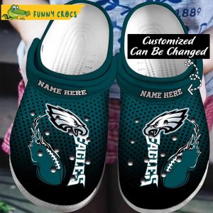 Customized Football NFL Philadelphia Eagles Crocs