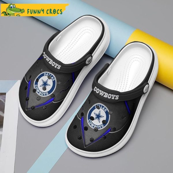 Dallas Cowboys Black Crocs Clogs