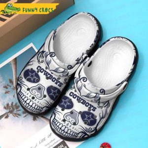 Dallas Cowboys Skull White Crocs