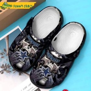 Dallas Cowboys Skull Eat Logo Crocs Slippers