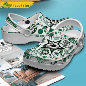 Dallas Stars White NHL Crocs Clog Shoes