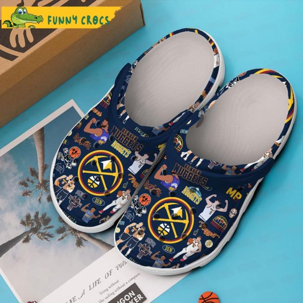 Denver Nuggets NBA Dark Blue Crocs Clog Shoes