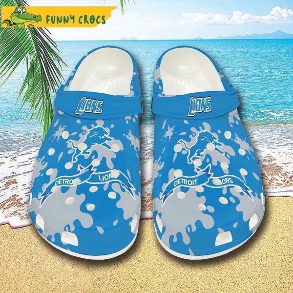 Detroit Lions Crocs By Funny Crocs