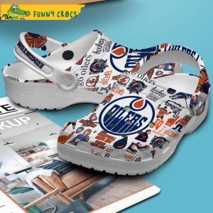 Edmonton Oilers NHL White Crocs Clog Shoes 2