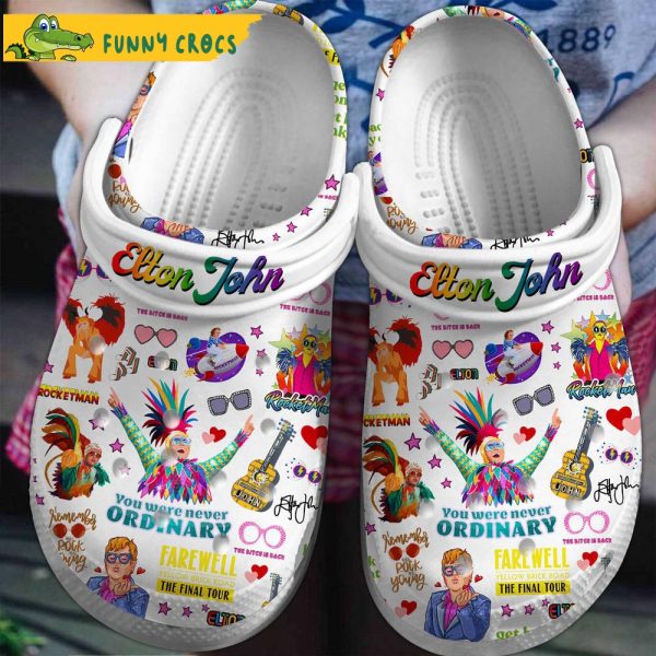 Elton John Music Crocs Clog Shoes