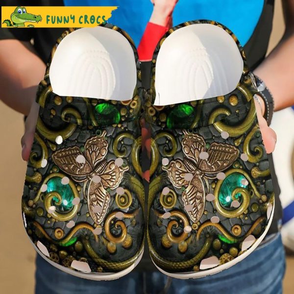 Ethereal Elegance Unleash Your Style With Butterfly Crocs Slippers