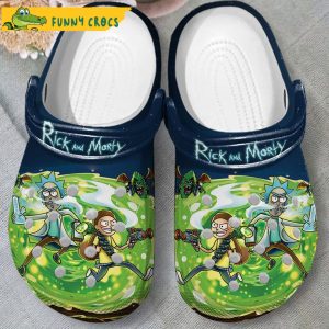 Fight With Rick And Morty Crocs Slippers