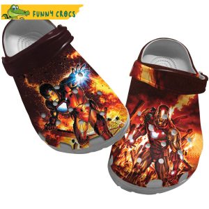 Fire Iron Man Crocs 1