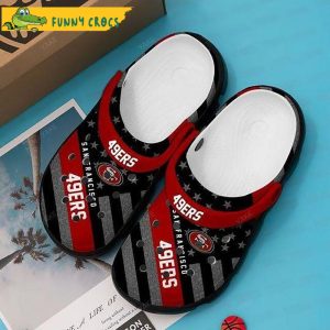 Football American Flag San Francisco 49Ers Crocs Slippers